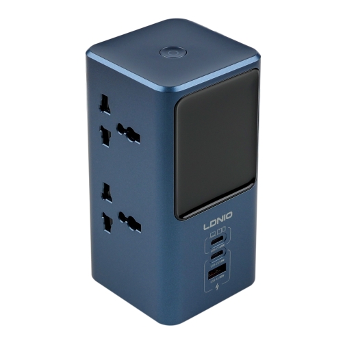 Купити Мережевий Зарядний Пристрій LDNIO SC2 2-Sockets/1USB/2USB-C GAN 45W Led Display, 2