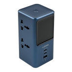Купити Мережевий Зарядний Пристрій LDNIO SC2 2-Sockets/1USB/2USB-C GAN 45W Led Display, 2