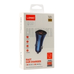 Купити Автомобільний Зарядний Пристрій LDNIO C3 1USB/1USB-C 30W+30W (60W)+Type-C to Type-C, 2