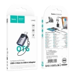 Купити Перехідник Hoco UA46C Type-C male to USB female USB3.0, 2