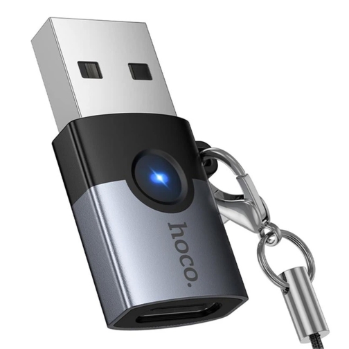 Купити Перехідник Hoco UA46B USB Male to Type-C female USB3.0, 3