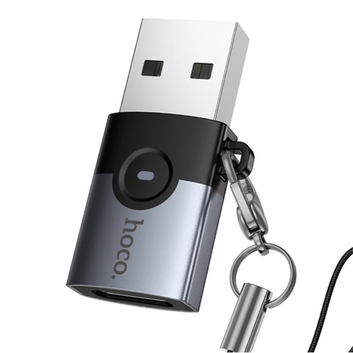 Купити Перехідник Hoco UA46B USB Male to Type-C female USB3.0, 6