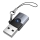 Купити Перехідник Hoco UA46B USB Male to Type-C female USB3.0 Сірий