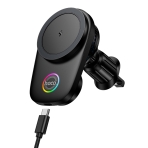 Купити Автотримач Hoco HW36 Electric Rotating 4.5-7.0 inch Magnetic Ring Wireless 15W