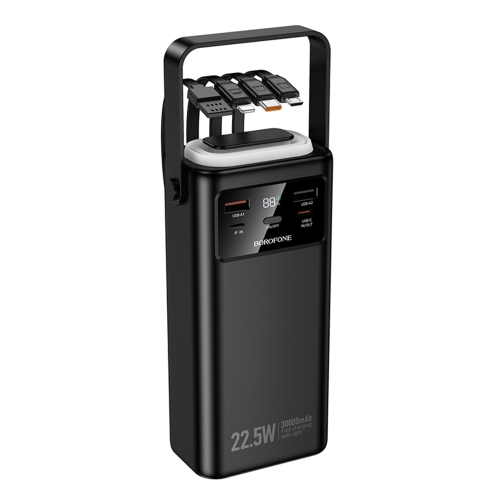 Купить Power Bank Borofone BJ65 High 22.5W+PD20W+four-cables 30000mAh, 3