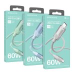 Купить USB Borofone BU44 Sincero 60W Type-C to Type-C 1.2m