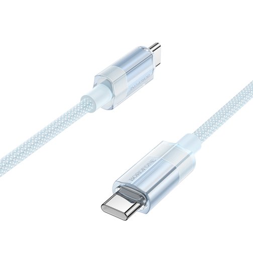 Купить USB Borofone BU44 Sincero 60W Type-C to Type-C 1.2m, 5