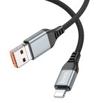 Купити Кабель USB Hoco U128 2in1 2.4A/PD27W USB/Type-C to Lightning 1.2m, 3