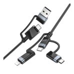 Купить USB Borofone BU51 6-in-1 USB/C to iP/Micro/Type-C(L=1.2M)
