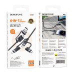 Купить USB Borofone BU51 6-in-1 USB/C to iP/Micro/Type-C(L=1.2M), 2