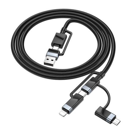 Купить USB Borofone BU51 6-in-1 USB/C to iP/Micro/Type-C(L=1.2M), 4