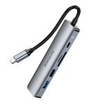 Купить USB Hub Borofone DH15 6-в-1 Type-C to HDMI+PD+USB3.0+USB2.0+SD+TF(L=0.15M), 4