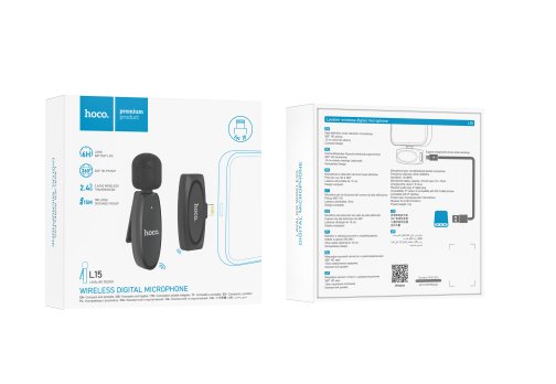 Купити Мікрофон Петличний Бездротовий Hoco L15 Lightning, 2