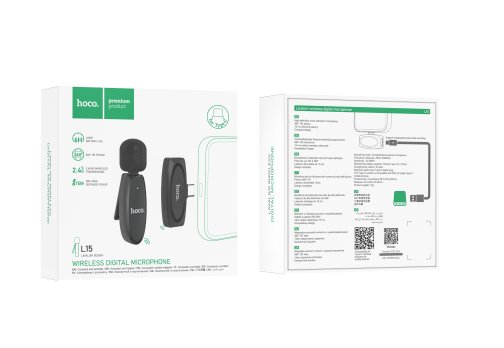Купити Мікрофон Петличний Бездротовий Hoco L15 Type-C, 2