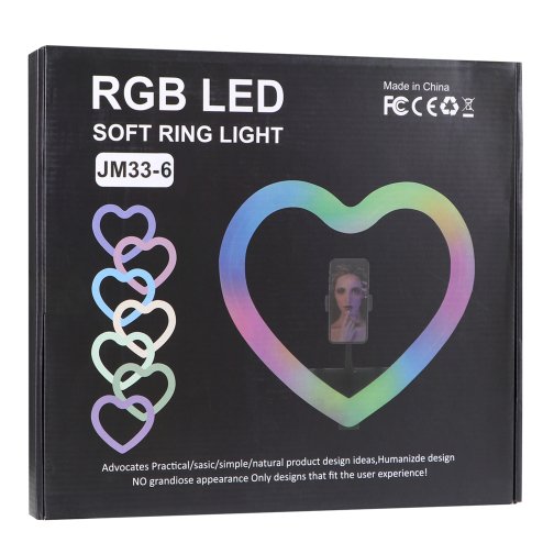 Купити Лампа RGB JM33-6 33cm (Heart Style), 2