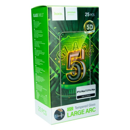 Купити Захисне скло Hoco G12 5D for Apple iPhone 13 Pro Max/14 Plus 25 шт
