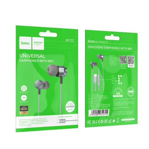 Купить Наушники Hoco M122 Power metal universal Type-C, 3