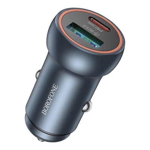 Купити Автомобільний Зарядний Пристрій Borofone BZ32A 1USB/1USB-C QC/PD30W