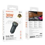 Купити Автомобільний Зарядний Пристрій Borofone BZ32A 1USB/1USB-C QC/PD30W, 2