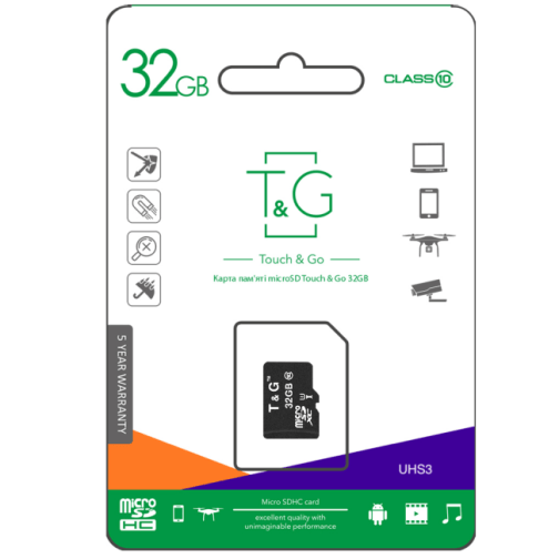 Купити Карта Пам'яті  T&G MicroSDHC 32gb UHS-3 10 Class