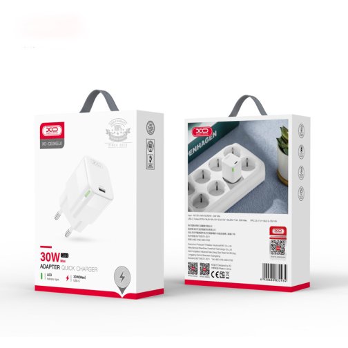 Купити Мережевий Зарядний Пристрій XO CE06 PD 30W GaN, 2