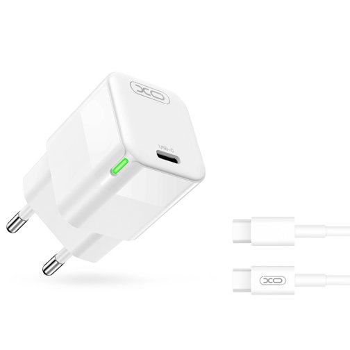 Купить Сетевое Зарядное Устройство XO CE06 PD 30W GaN Type-C to Type-C