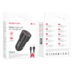 Купить Авто Зарядное Устройство Borofone BZ19A Wisdom QC3.0 18W Type C Мятая упаковка