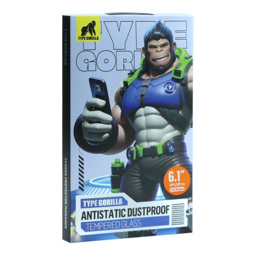 Купити Защитное стекло Type Gorilla 0.33 мм 2.5D HD Glass Anti-Dust for iPhone 15 Pro