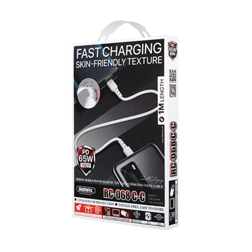 Купити Кабель USB Remax RC-068 PD 65W Type-C to Type-C, 2