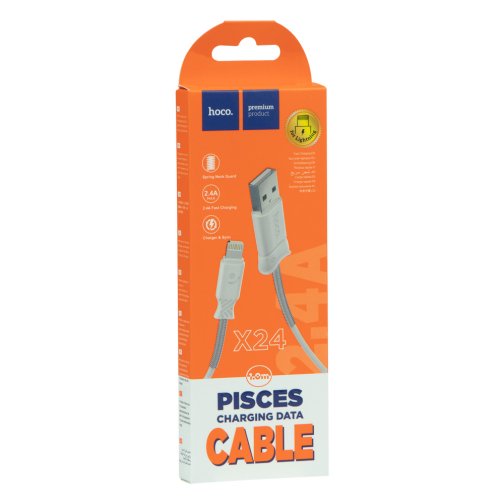 Купити Кабель USB Hoco X24 Pisces Lightning, 5