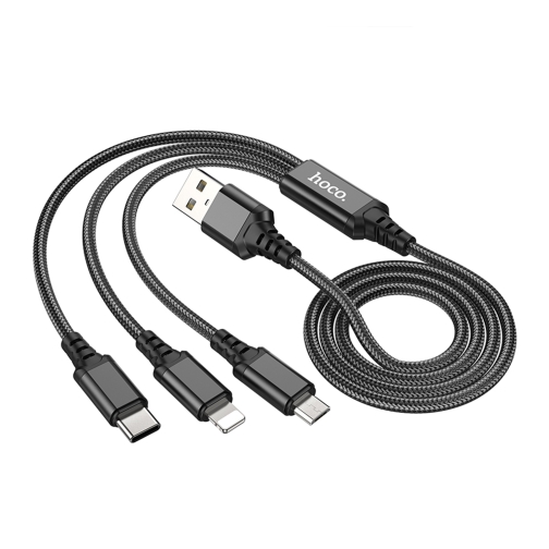 Купить USB Hoco X76 3-in-1 IP+Type-C+Micro 2A, 5