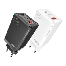 Купити Мережевий зарядний пристрій Yoki Led Series YK-65 GaN Ultra PD 65W