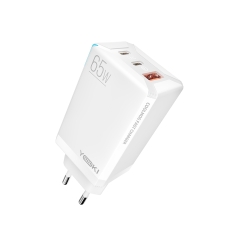 Купити Мережевий зарядний пристрій Yoki Led Series YK-65 GaN Ultra PD 65W