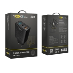 Купити Мережевий зарядний пристрій Yoki Led Series YK-33PD+QC 33W, 10