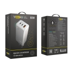 Купить Сетевое Зарядное Устройство Yoki Led Series YK-65 GaN Ultra PD 65W, 11