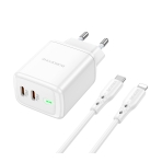 Купить Сетевое Зарядное Устройство Borofone BN9 Reacher PD/QC 35W Type-C to Lightning, 4
