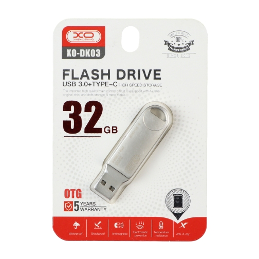 Купить USB Flash Drive XO DK03 USB3.0+Type C 32GB