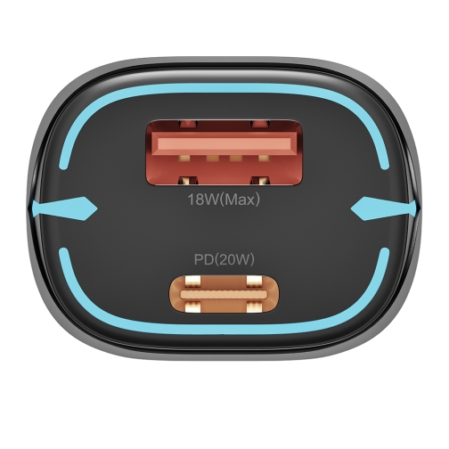 Купити Авто Зарядний пристрій Yoki Led Series YK-C20 PD/QC 20W, 4