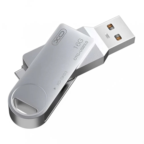 Купити USB флеш-накопичувач XO DK03 USB3.0+Type C 16GB, 2