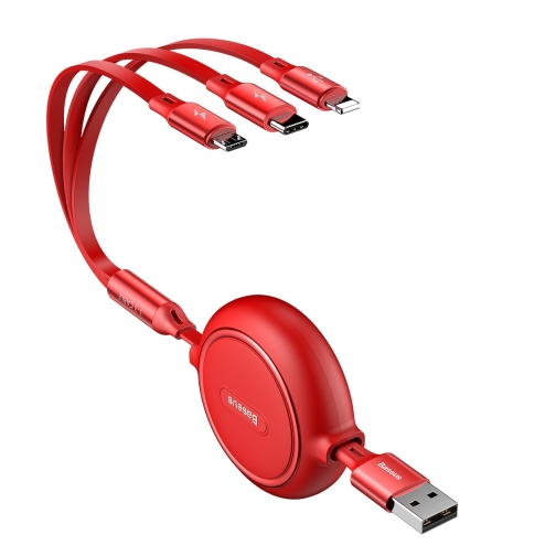 Купити Кабель Baseus Golden Loop 3-in-1 USB to Micro / Lightning / Type-C 3.5A 1.2m CAMLT-JH, 6