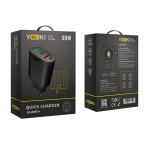 Купить Сетевое Зарядное Устройство Yoki Led Series YK-20PD+QC 20W, 11