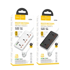 Купити Мережевий Подовжувач Hoco AC8A PD30W/QC18W/1C3A 1.5m