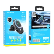 Купить Автодержатель Borofone BH201 Magnetic Wireless 15W
