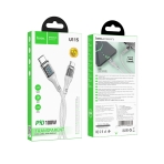 Купить USB Hoco U115 Transparent 100W With Display Type-C to Type-C 1.2m, 2