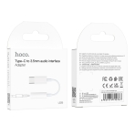 Купити Перехідник Hoco LS35 Type-C to AUX 3.5mm (female) 8cm, 2