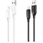 Купити Кабель USB XO NB235 Zebra series Braided 2.4A Lightning