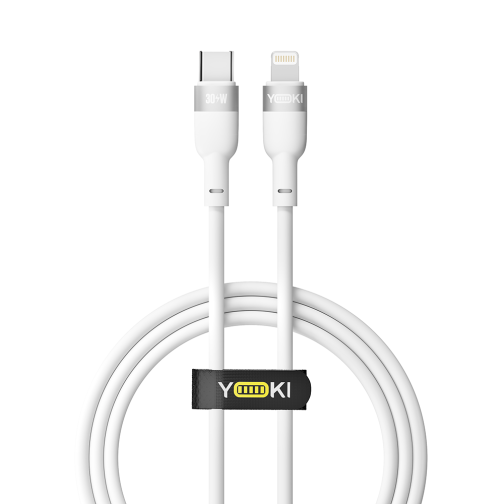 Купити Кабель USB YOKI SILICONE YK-SI50 Type-C to Lightning 30W 1.2m