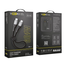 Купить USB YOKI SOLID YK-SO15 Type-C to Type-C 60W 0.25m