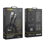 Купить USB YOKI LED YK-LE17 Lightning 2.4A 1.2m, 2