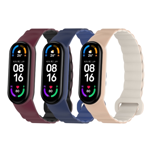 Купить Ремешок для Xiaomi Mi Band 3/4/5/6/7 Silicone Link
